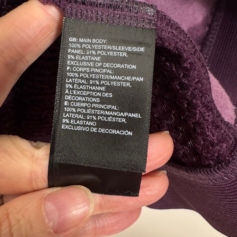 NWT North Face Women's Tekwear Futrflc Sweatshirt L Purple Gorpcore Athleisure - Picture 8 of 9